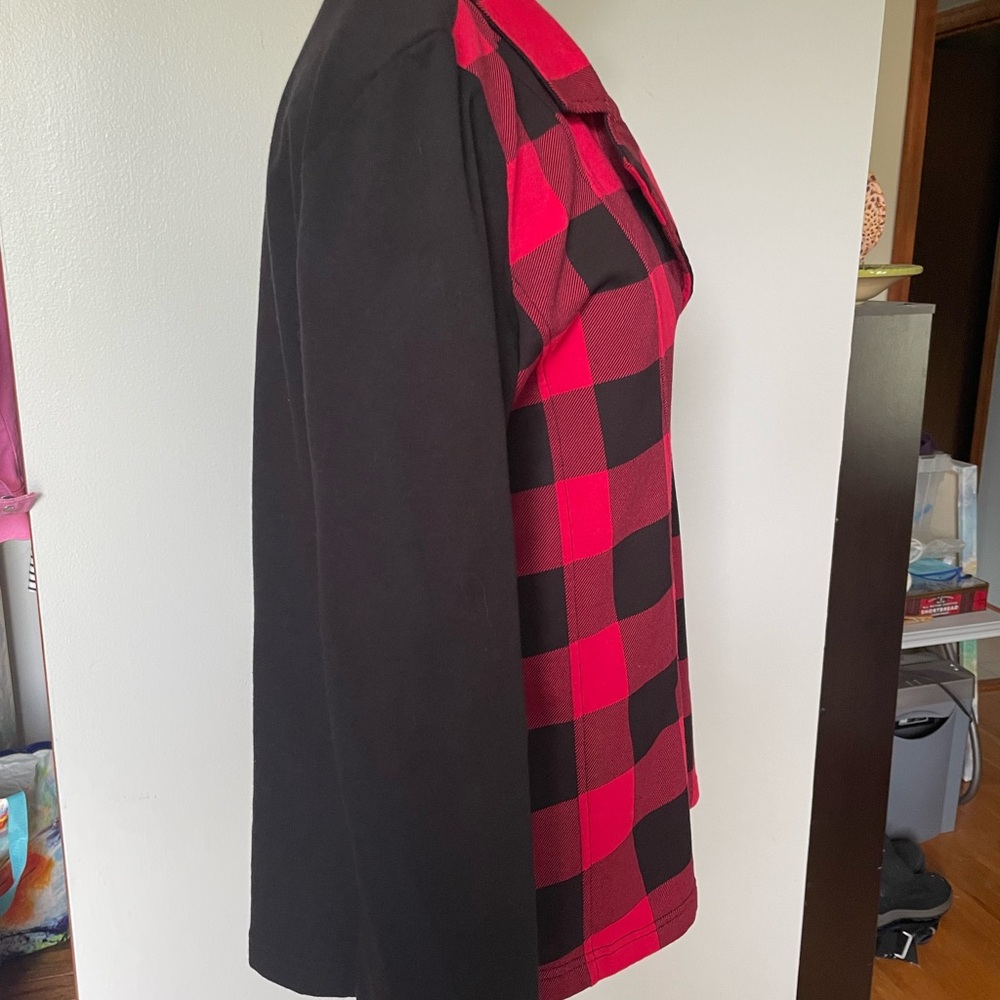 Currants Checked Flannel Jacket, Size L - Picture 3 of 10